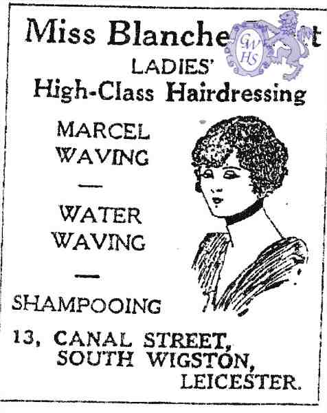 20-167 Miss Blanche Brett  Hairdresser 13 Canal Street South Wigston