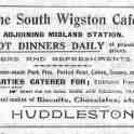20-002 The South Wigston Cafe - J Huddleston South Wigston Advert