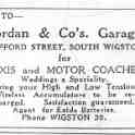 20-022 Jordan & Co Clifford Street South Wigston Advert
