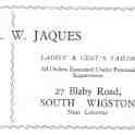 20-046 A W Jaques Taylor 27 Blaby Road South Wigston Advert