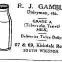 20-171 R J Gamble Dairyman Kirkdale Road South Wigston