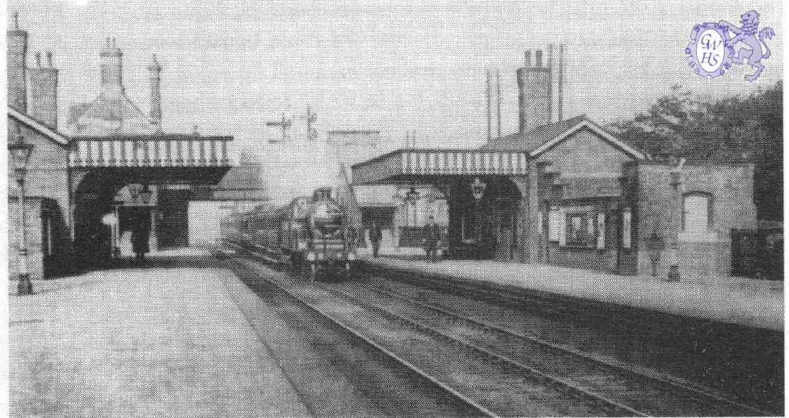 22-312 Wigston Magna Station at Spion Kop Station Road Wigston Magna 1920's