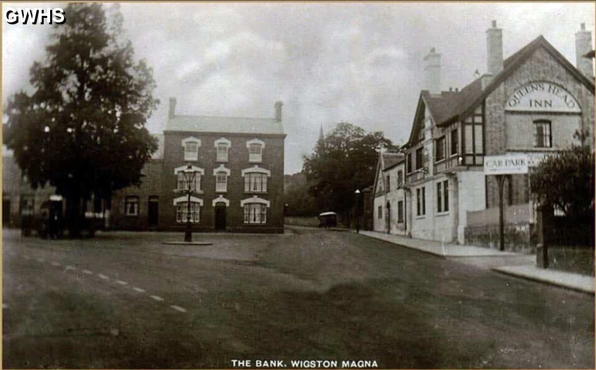 34-698 The Bank Wigston Magna  1920's