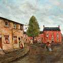 33-444 The Bank Wigston Magna painted by R Wichall 1979