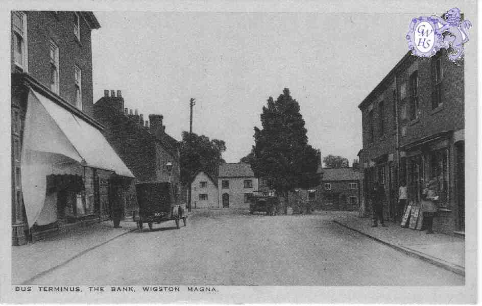 23-688 Bus Terminus The Bank Wigston Magna - Post Card by W R Roberts