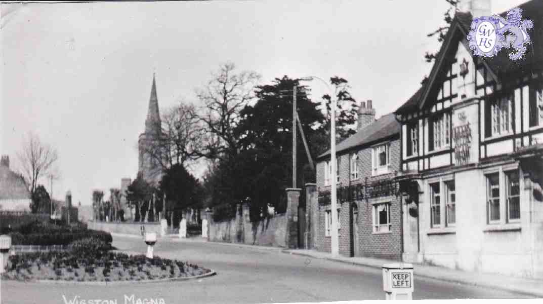 8-259a The Bank Wigston Magna looking towards Oadby Road and St Wolstan's Church