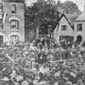 29-376 Mr S D Pochin presenting the drinking fountain to Wigston. Scene is taken on the Bank.