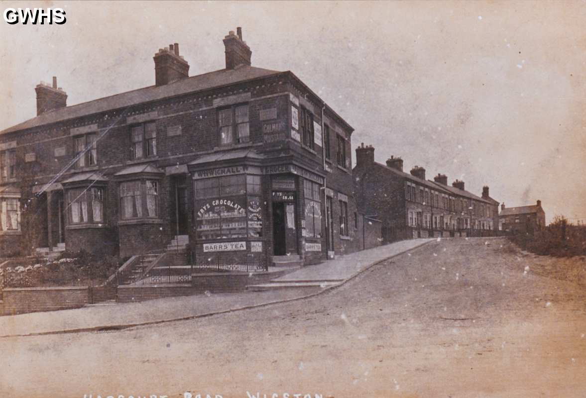 30-193 Grocers shop on corner of Welford Road and Harcourt Road Wigston Magna c 1920