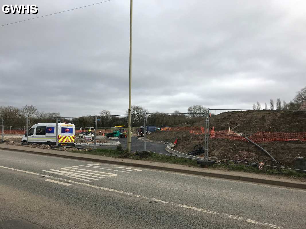 35-549 Building the new round about on Welford Road by Kilby Bridge Mar 2020
