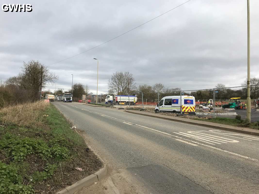 35-551 Building the new round about on Welford Road by Kilby Bridge Mar 2020