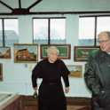 34-085 Rev John Green and Jim Colver at the opening of the Wigston Folk Museum