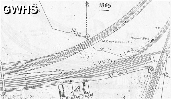 39-062 Wigston Central Junction map 1885