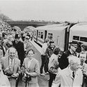 39-021 VIP's for opening of Wigston Glan Parva Station 1986