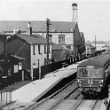 39-147 A DMU passing through Wigston South station in the early 1950's
