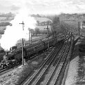 39-206 Stanier 2-6-2T leaving the main line and heading for Glen Parva station and then Nuneaton