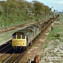 39-215 Leicester bound freight train nearing Wigston