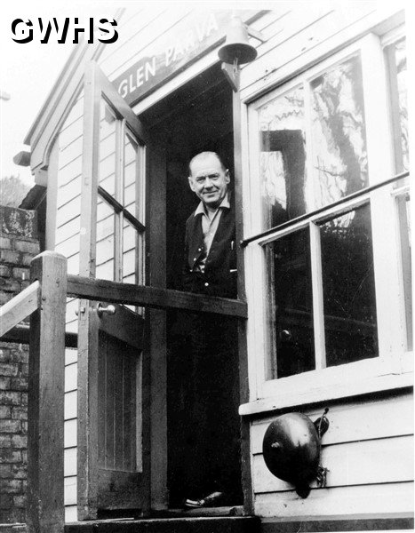 26-467 Mac Angus relief signalman at Wigston Glen Parva signal box in the late 1960's or early 70's