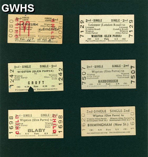 28-024 British Railways 'Edmondson' tickets - 195060's  (JDS Collection)