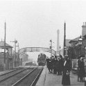 22-074a Station and Signal Box South Wigston circa 1905  Train to Leicester just arriving