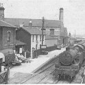 22-314 South Wigston Station and the level crossing gates at the Blaby Road 1940