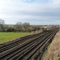 23-723 Taken from New Railway Bridge at end of Cooks Lane Wigston Magna Jan 2014 looking towards London