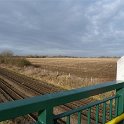 23-725 Taken from the New Railway Bridge at end of Cooks Lane Wigston Magna Jan 2014 looking across the fiels towards Wigston Magna