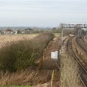 23-727 Taken from the New Railway Bridge at end of Cooks Lane Wigston Magna Jan 2014 looking towards Leicester with Kilby Bridge in the distance
