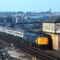 28-027 45 122 - 12.35hrs ex Sheffield to St Pancras - Wigston South Junction - 22 January 1983  (H.GambleJDS Collection)