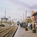 29-669 Painting of South Wigston Station c 1890