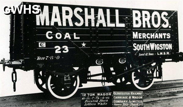 34-110 Marshall Bros South Wigston Coal wagon c 1947