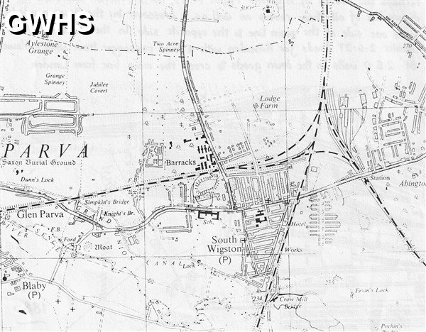 35-968  Railway map of Wigston Triangle