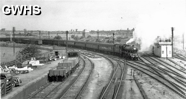 7-176a Hinckley to London F A Cup Special - Wigston May 1961 Cattle dock in left corner