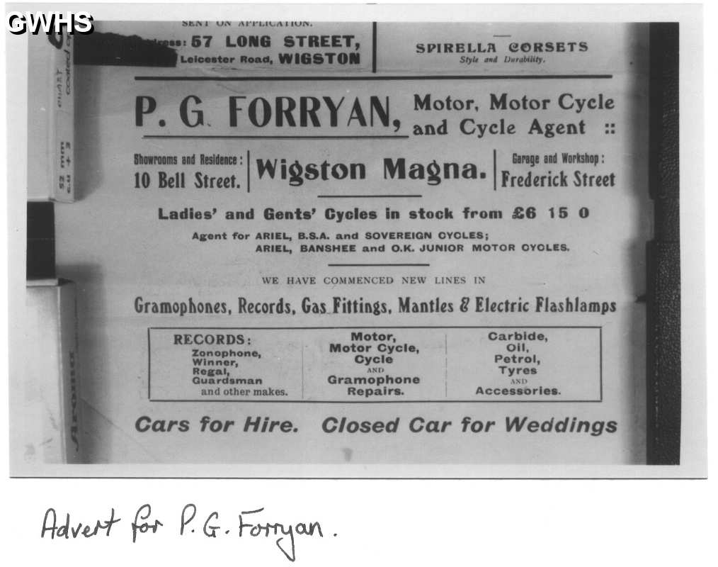 14-127 Advert for P G FORRYAN