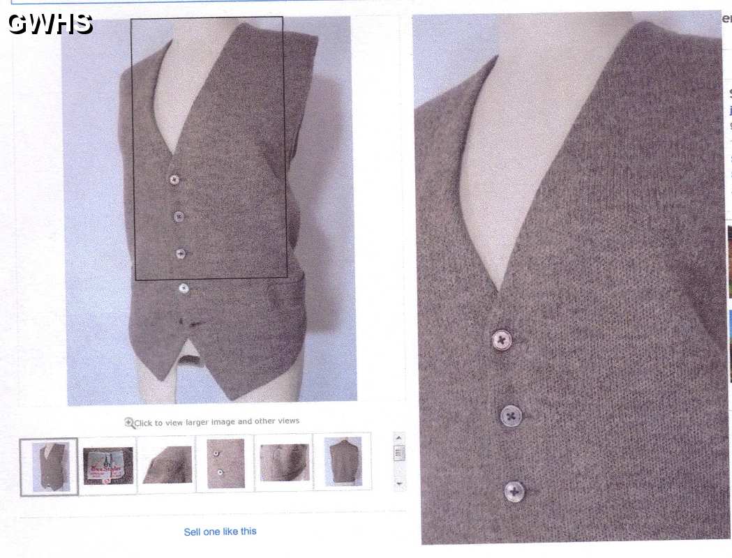 23-798 Two Steeples Wigston Magna Vest Cardigan Sweater Jacket advert 1960's