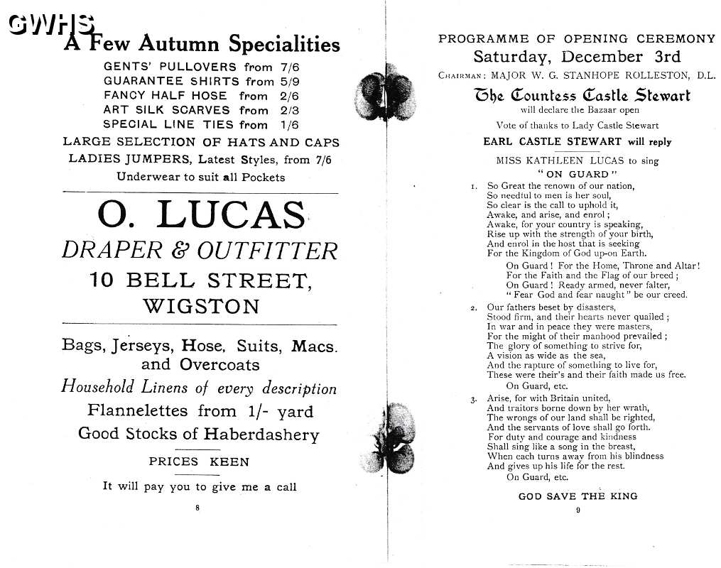 23-887 Programme for the Opening of the New Constitutional Hall 2nd December 1927 part 5