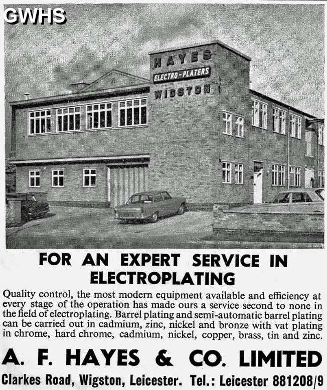31-056 A F Haynes & Co Ltd Clarkes Road Wigston