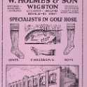 20-043 W Holmes & Sons Golf Hose Wigston Advert