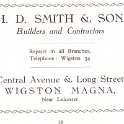 20-054 H D Smith Builder Central Avenue - Long Street Wigston Magan Advert