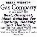 30-203 Great Wigston Gas Company Advert c 1930