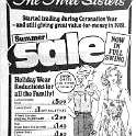 32-139 Advert for The Three Sisters Shop in Bell Street Wigston Magna