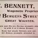 33-023 Advert W Bennett 2 Burgess Street Great Wigston