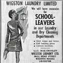 33-581 Wigston Laundry advert 1968