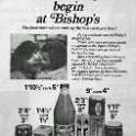 33-796 Advert for Bishop's Store Bell Street Wigston Magna
