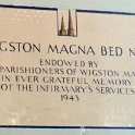 35-881 Wigston Plaque - Rogers Ward -  LRI Leicester