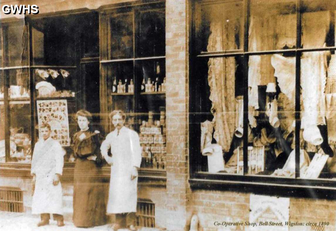 34-770 Co-operative shop Bell Street Wigston Magna c 1890