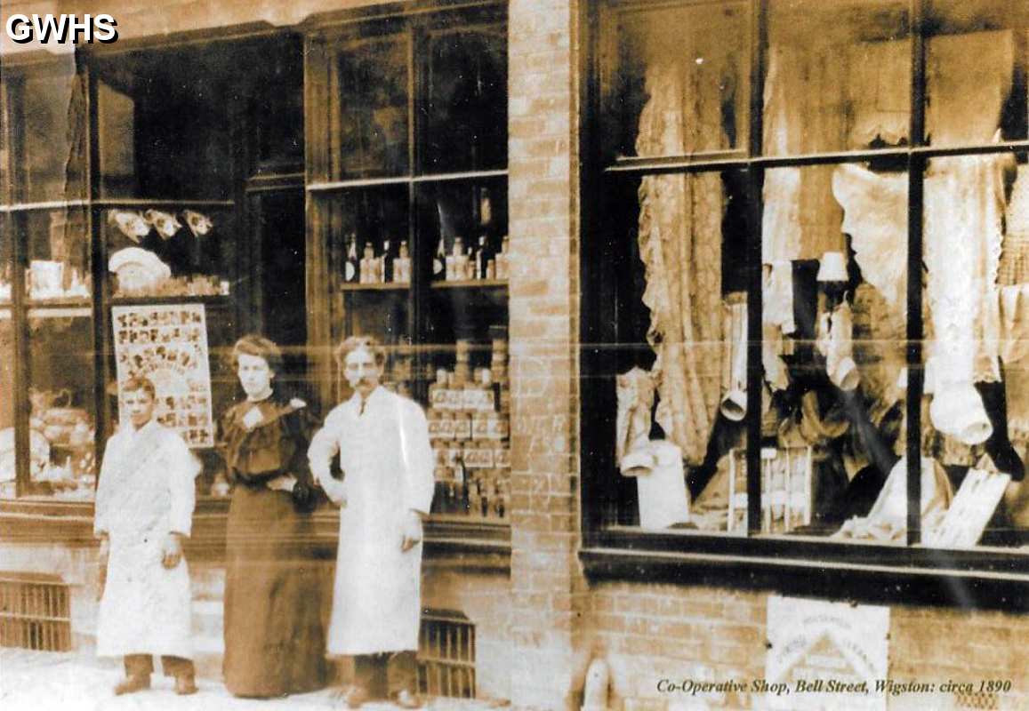 35-349 Co-Operative shop Bell Street Wigston Magna circa 1890