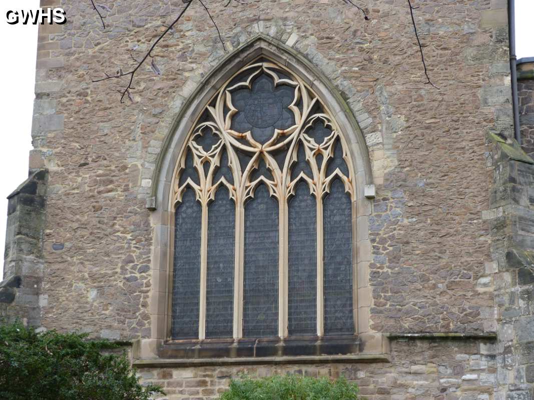 19-091 East window of All Saint's Church  Moat Street Wigston Magna Feb 2012