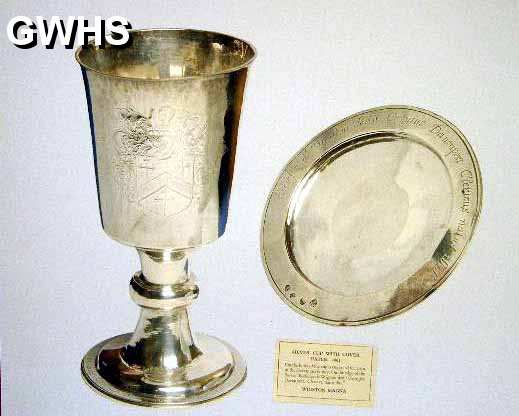 5-27a The Davenport Silver Cup & Patten 1661 at All Saints Church Wigston Magna