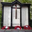 26-064 memorial to the World War Dead in All Saint's Church Yard Wigston Magna - April 2014