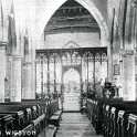 5-11 Inside All Saints Church Wigston Magna inset Vicar ' Wright'